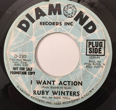 Lot 56 - RUBY WINTERS - I WANT ACTION/ BETTER 7" (US PROMO - DIAMOND D-230)