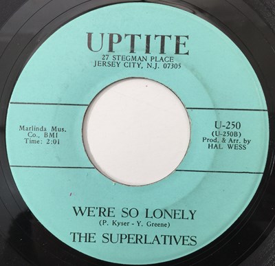 Lot 61 - THE SUPERLATIVES - I STILL LOVE YOU/ WE'RE SO LONELY 7" (US SOUL - NJ LABEL - UPTITE U-250)