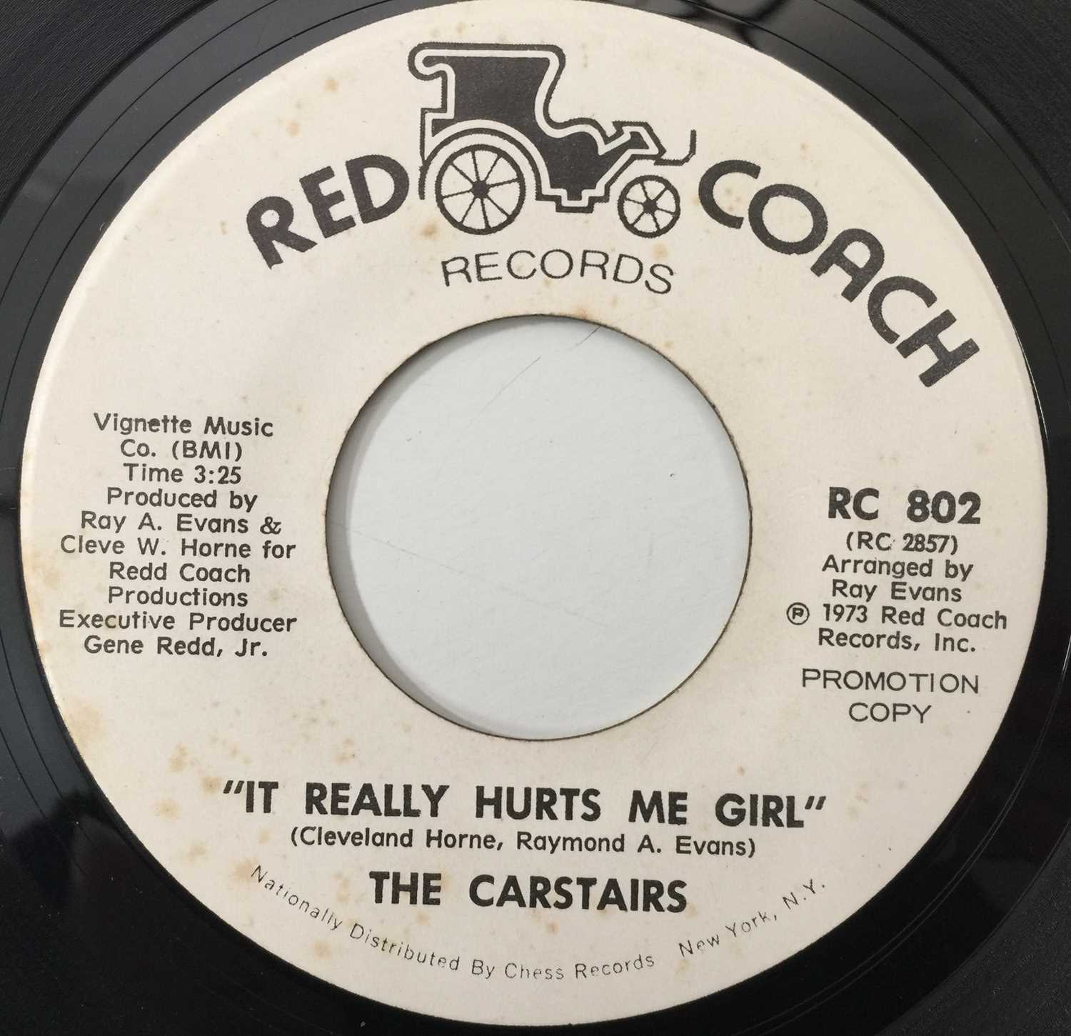 Lot 62 - THE CARSTAIRS - IT REALLY HURTS ME GIRL 7" (US PROMO - RED COACH RC802)