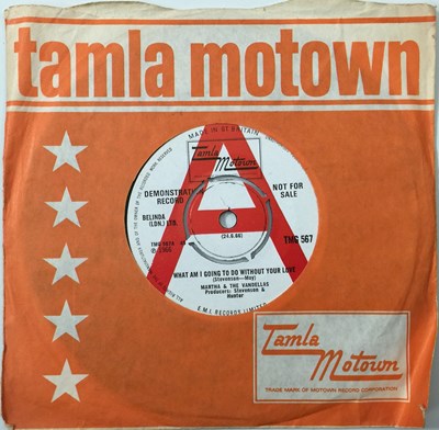 Lot 70 - MARTHA & THE VANDELLAS - WHAT AM I GONG TO DO WITHOUT YOUR LOVE 7" (UK MOTOWN DEMO - TMG 567)