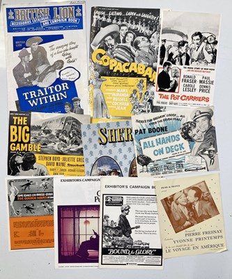 Lot 117 - FILM EPHEMERA - LARGE QUANTITY OF PRESSBOOKS / ADVERTISING MANUALS.