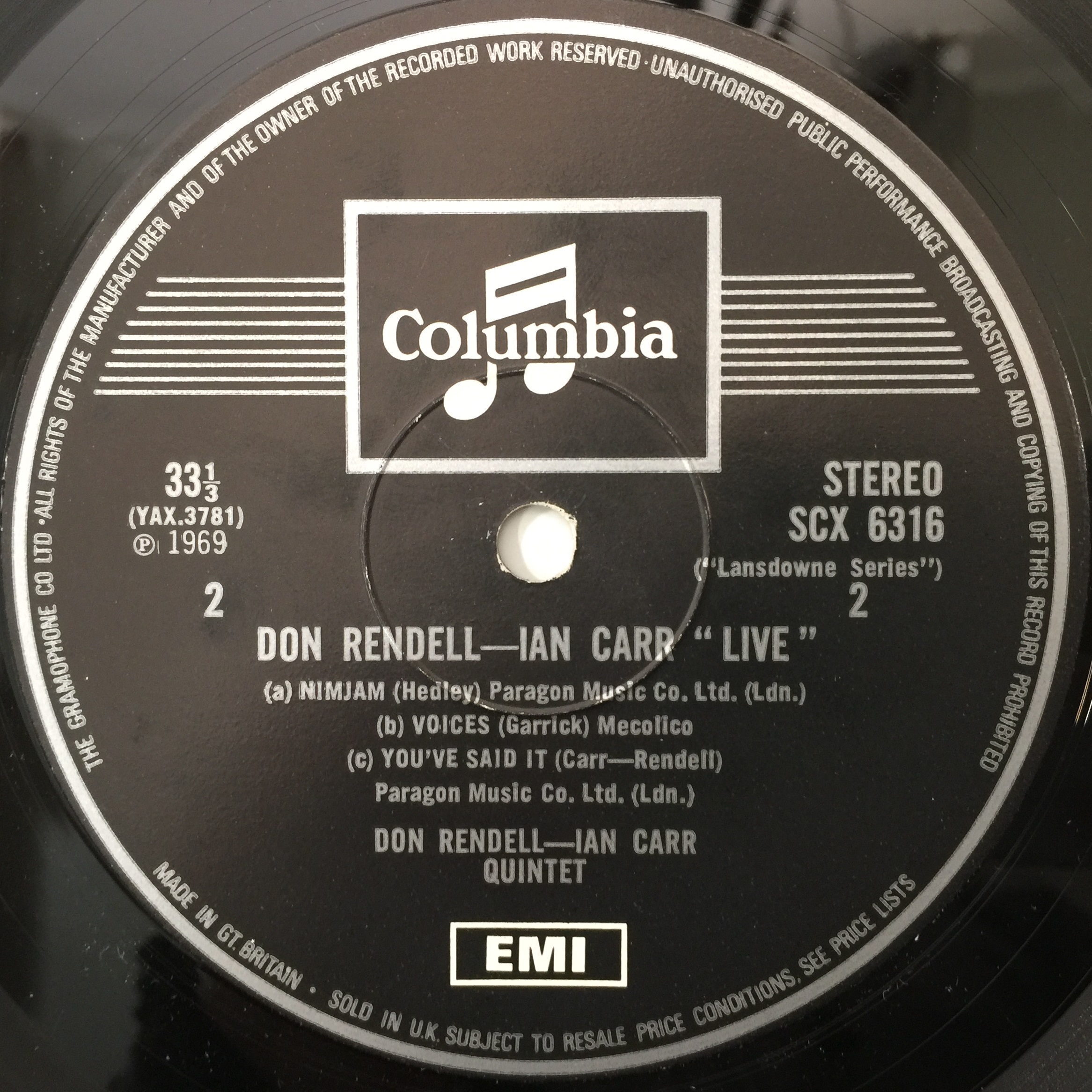 Lot 79 - DON RENDELL & IAN CARR - LIVE LP (UK JAZZ