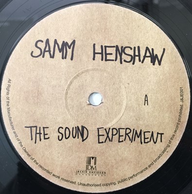 Lot 80 - SAMM HENSHAW - THE SOUND EXPERIMENT LP (BRITISH MODERN SOUL - J&JE001)