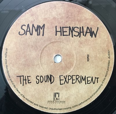 Lot 80 - SAMM HENSHAW - THE SOUND EXPERIMENT LP (BRITISH MODERN SOUL - J&JE001)