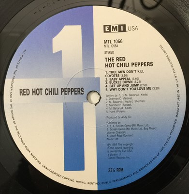 Lot 242 - THE RED HOT CHILI PEPPERS - S/T LP (UK OG W/ PRESS RELEASE INSERT - EMI USA MTL-1056)