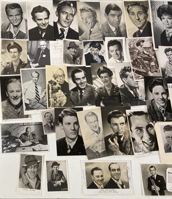 Lot 101 - 20TH CENTURY MALE STAGE/SCREEN STARS - SIGNED POSTCARDS.