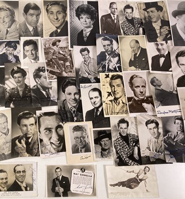Lot 101 - 20TH CENTURY MALE STAGE/SCREEN STARS - SIGNED POSTCARDS.