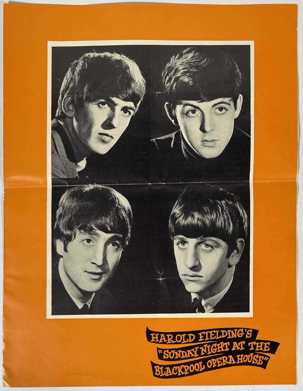 Lot 370 - THE BEATLES - A BLACKPOOL CONCERT PROGRAMME INC THE KINKS/HIGH NUMBERS (THE WHO), AUGUST 1964.
