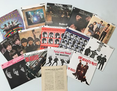 Lot 335 - THE BEATLES - EP COLLECTION 7" BOX SET (JAPANESE RED VINYL - ODEON EAS30013 - 26)