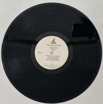 Lot 261 - THE DURUTTI COLUMN - THE RETURN OF LP (UK OG - SANDPAPER SLEEVE - FACT 14)