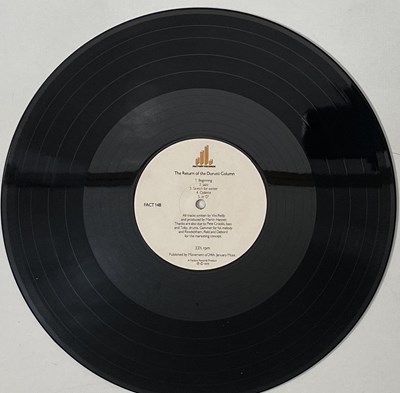 Lot 261 - THE DURUTTI COLUMN - THE RETURN OF LP (UK OG - SANDPAPER SLEEVE - FACT 14)