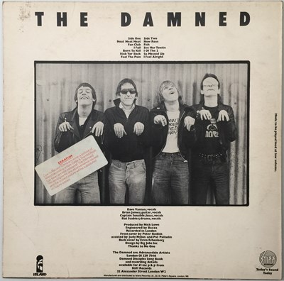 Lot 263 - THE DAMNED - DAMNED DAMNED DAMNED LP - ORIGINAL EDDIE & THE HOT RODS SLEEVE (SEEZ 1)