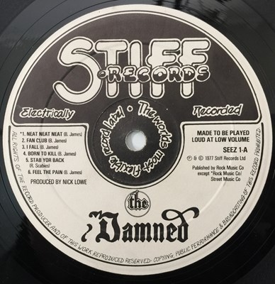 Lot 263 - THE DAMNED - DAMNED DAMNED DAMNED LP - ORIGINAL EDDIE & THE HOT RODS SLEEVE (SEEZ 1)