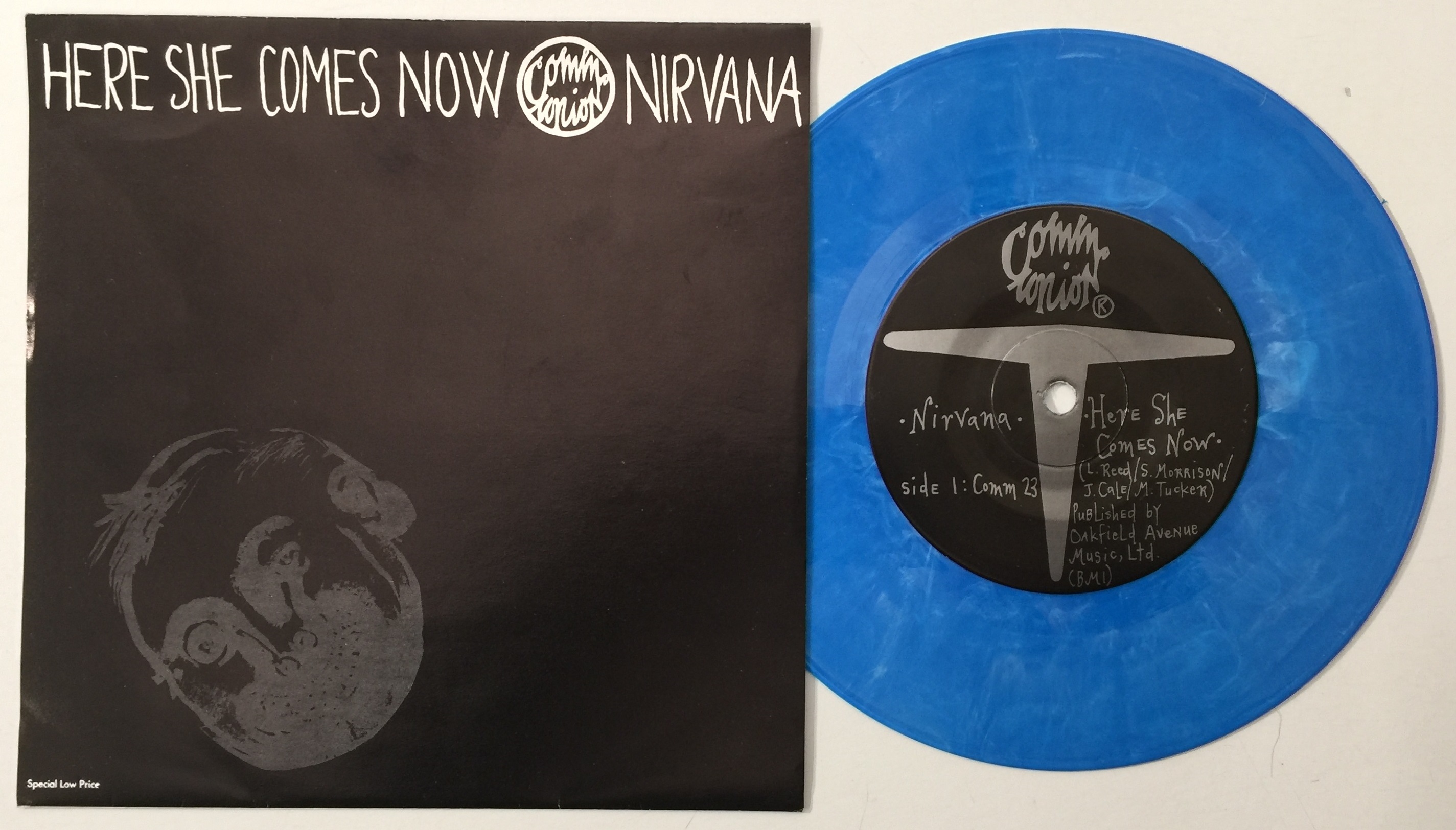 【美品】 Nirvana / The Melvins & Buzzo 7EP Nirvana / The Melvins & Buzzo ‎– Here She Comes Now pale