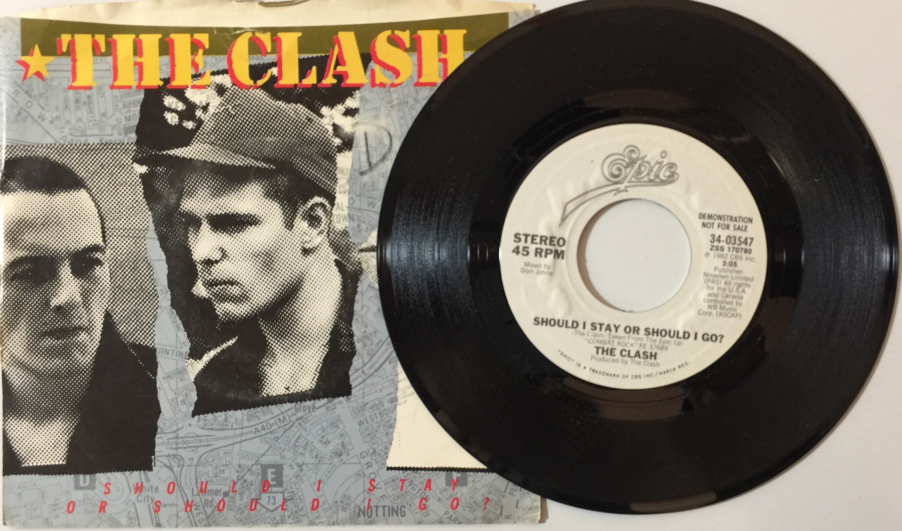 Lot 185 The Clash 7 With Demos