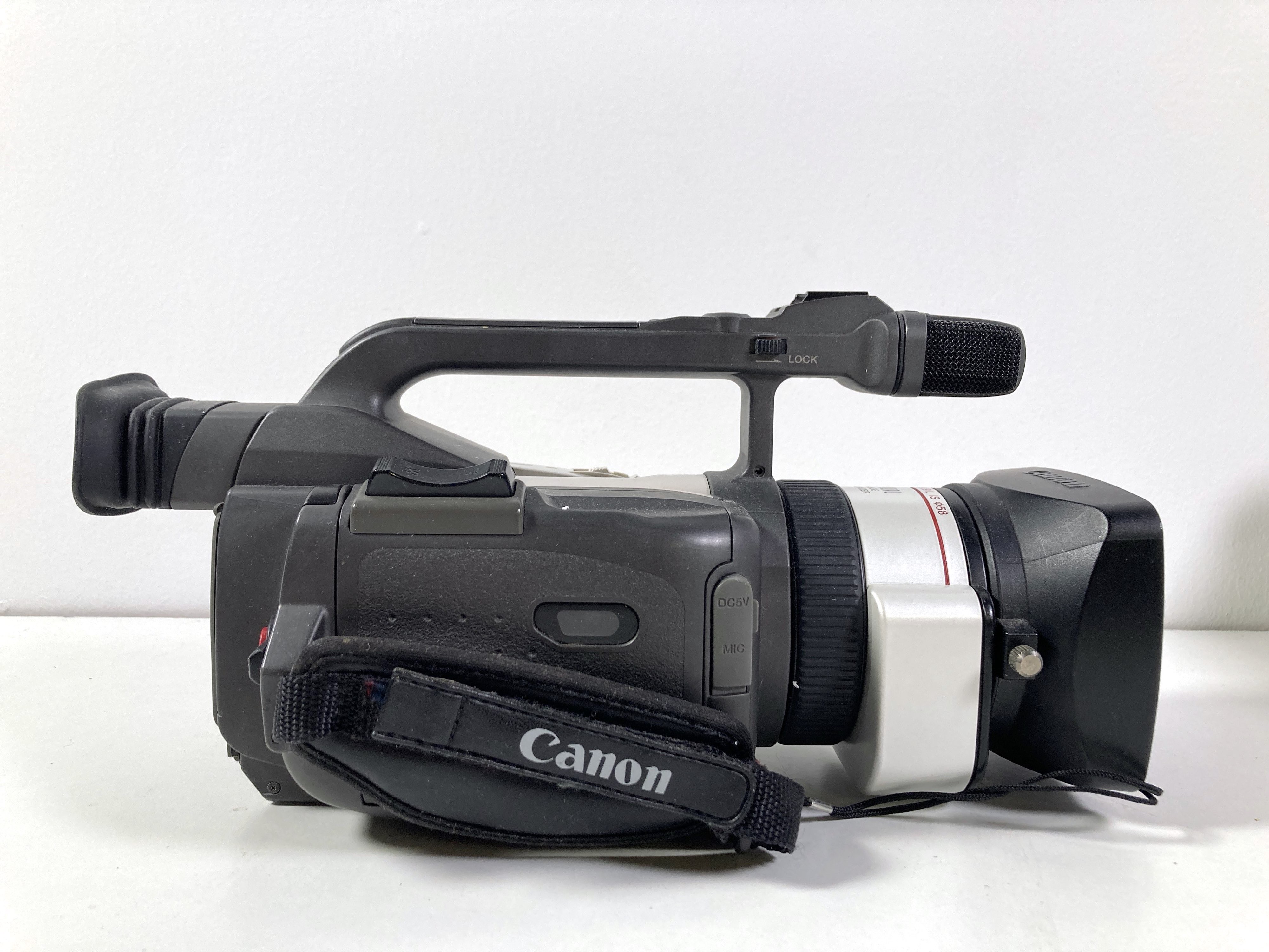 Lot 203 CANON DIGITAL CAMCORDERS XM1 AND XM2.