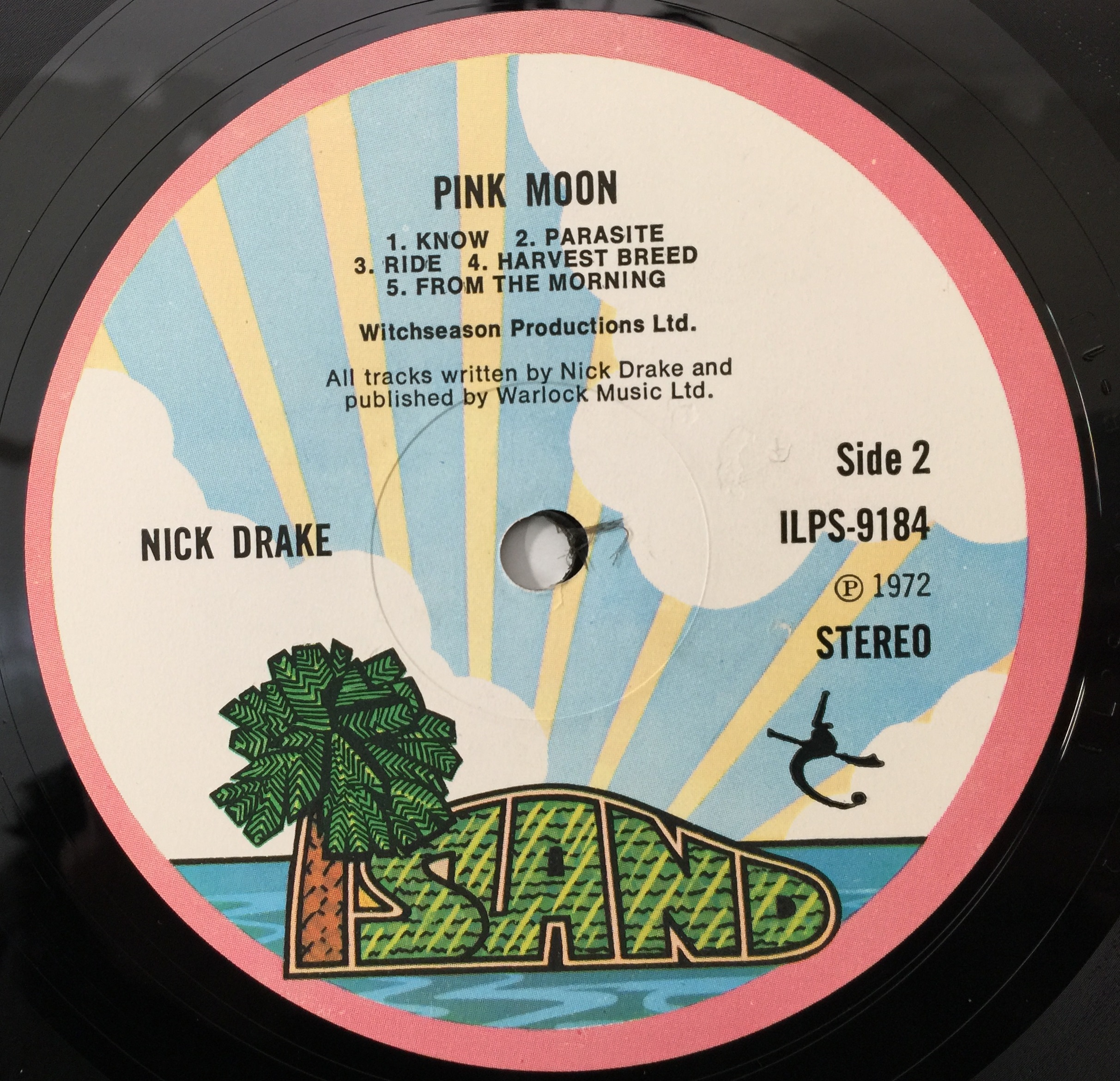 nick drake pink moon レコード　ilps9184 Nick Drake~”Pink Moon