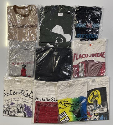 Lot 329 - 10 ASSORTED MUSIC T-SHIRTS, CIRCA 1980.