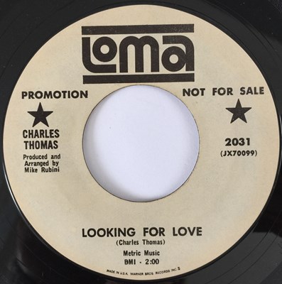 Lot 3 - CHARLES THOMAS - THE MAN WITH THE GOLDEN TOUCH/ LOOKING FOR LOVE 7" (US PROMO - LOMA 2031)