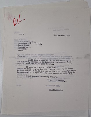 Lot 51 - THE AMEN CORNER - CORRESPONDENCE C 1960S.