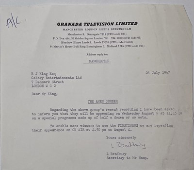 Lot 51 - THE AMEN CORNER - CORRESPONDENCE C 1960S.