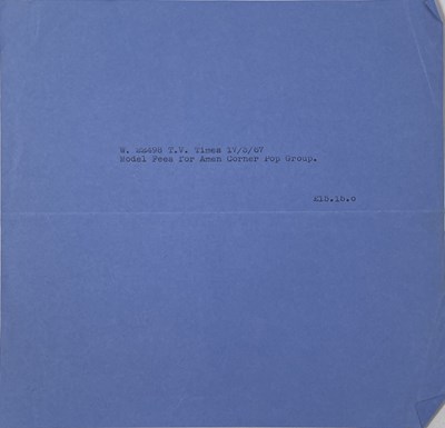 Lot 51 - THE AMEN CORNER - CORRESPONDENCE C 1960S.