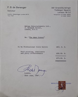 Lot 51 - THE AMEN CORNER - CORRESPONDENCE C 1960S.