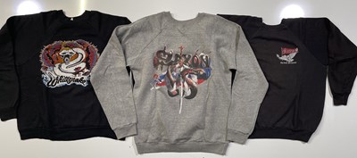 Lot 331 - C 1980S SAXON & WHITESNAKE TOUR SWEATSHIRTS.