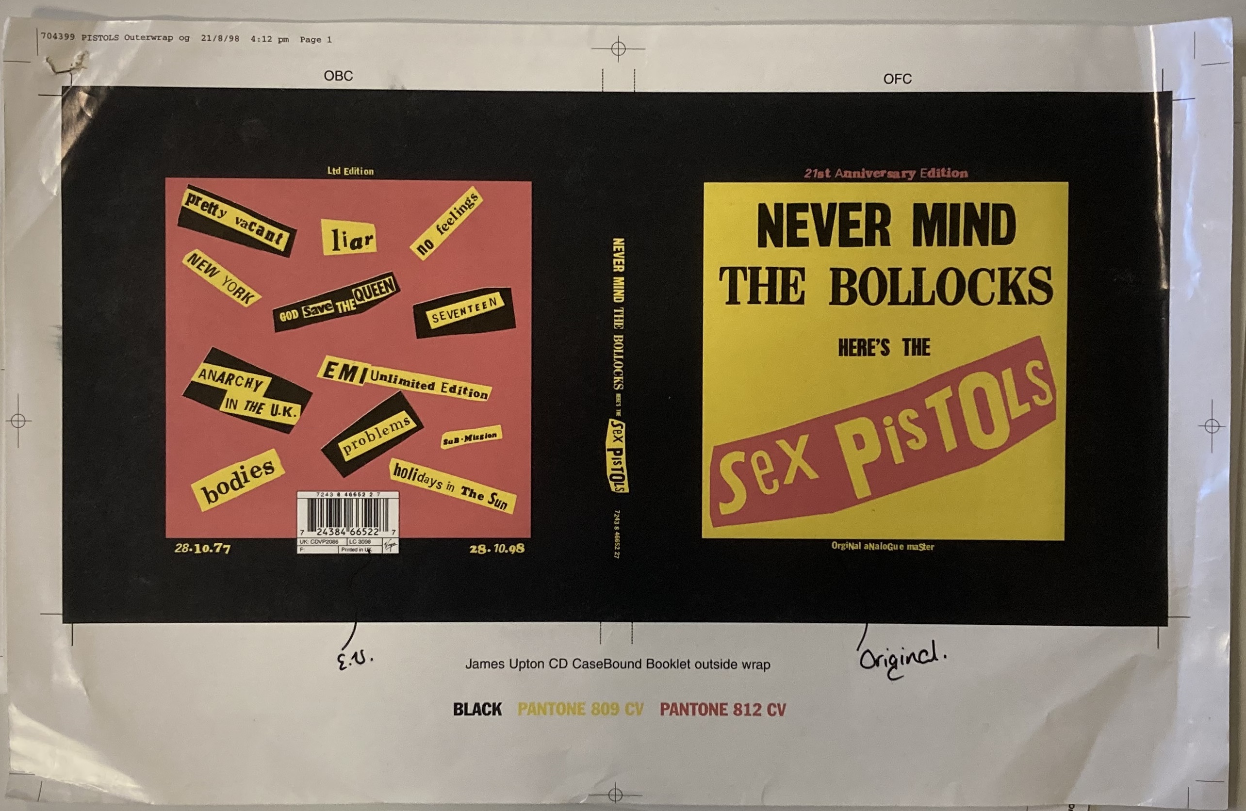Lot 273 Sex Pistols Artwork Proof Prints 