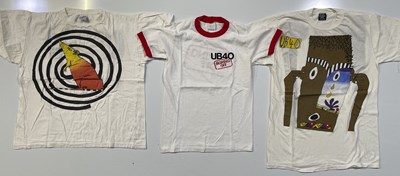 Lot 332 - FIVE ASSORTED 80S/90S REGGAE-RELATED TOUR T-SHIRTS (UB40, ZIGGY MARLEY, LUCKY DUBE).