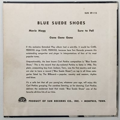 Lot 359 - CARL PERKINS - BLUE SUEDE SHOES EP (US ROCKABILLY - SUN RECORDS - EP 115)