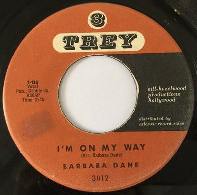 Lot 133 - BARBARA DANE - I'M ON MY WAY 7" (TREY - 3012)