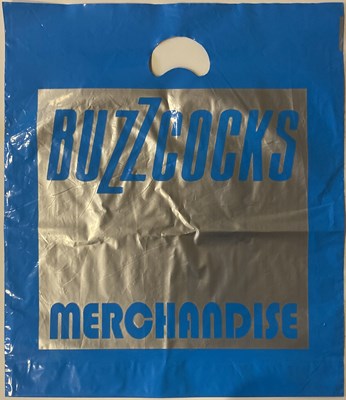 Lot 305 - BUZZCOCKS SIGNED CD AND MERCHANDISE BAGS