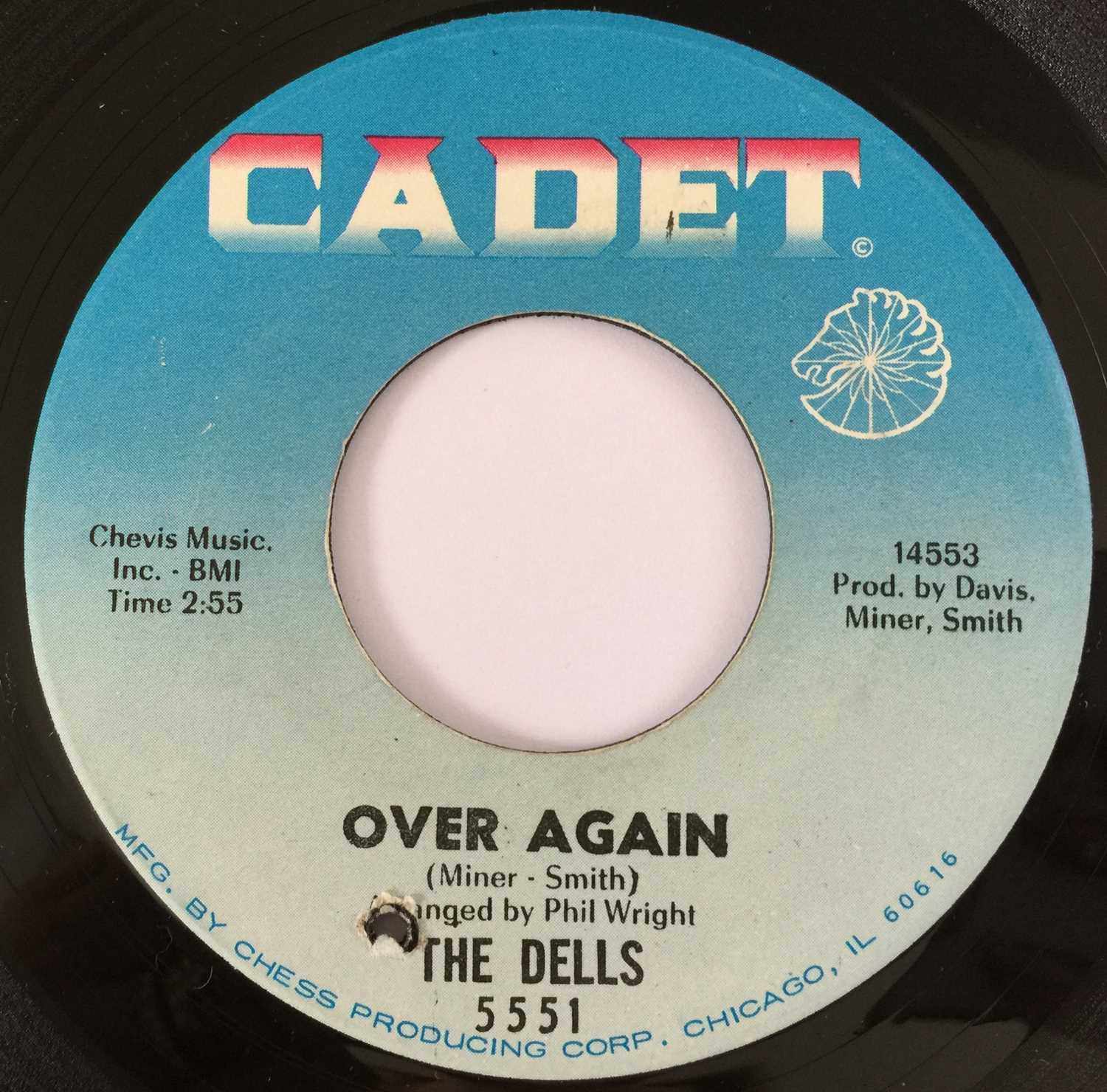 Lot 136 - THE DELLS - RUN FOR COVER 7" (CADET 5551)