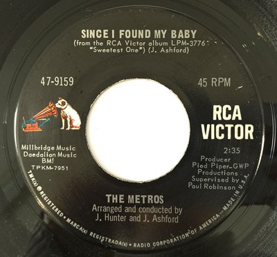Lot 19 - THE METROS - SINCE I FOUND BY BABY/ NO BABY 7" (US SOUL - RCA VICTOR 47-9159)