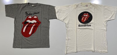 Lot 337 - FOUR 80S/90S ROLLING STONES TOUR T-SHIRTS INC SECURITY ISSUED.