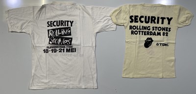 Lot 337 - FOUR 80S/90S ROLLING STONES TOUR T-SHIRTS INC SECURITY ISSUED.