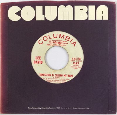 Lot 143 - LEE DAVID - TEMPTATION IS CALLING MY NAME (PROMO - COLUMBIA 4-44138)