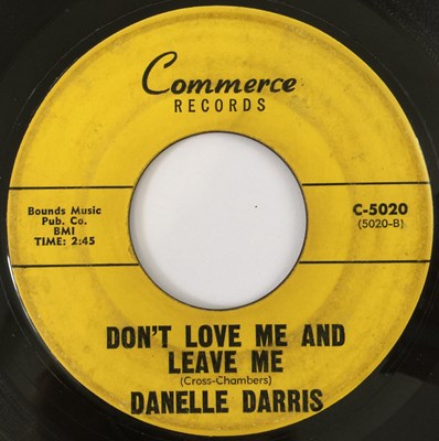 Lot 144 - DANELLE DARRIS - DON'T LOVE ME AND LEAVE ME 7" (COMMERCE RECORDS - C-5020)