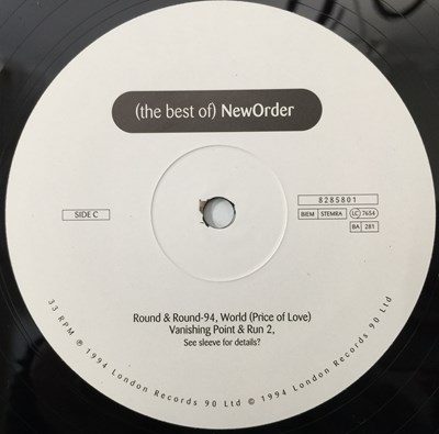 Lot 285 - NEW ORDER - THE BEST OF LP (1994 OG - LONDON RECORDS 8285801)