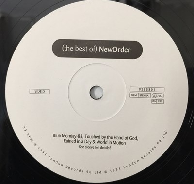 Lot 285 - NEW ORDER - THE BEST OF LP (1994 OG - LONDON RECORDS 8285801)