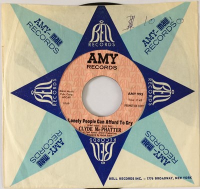 Lot 39 - CLYDE MCPHATTER - LONELY PEOPLE CAN AFFORD TO CRY/ I DREAMT I DIED 7" (US PROMO - AMY RECORDS 993)