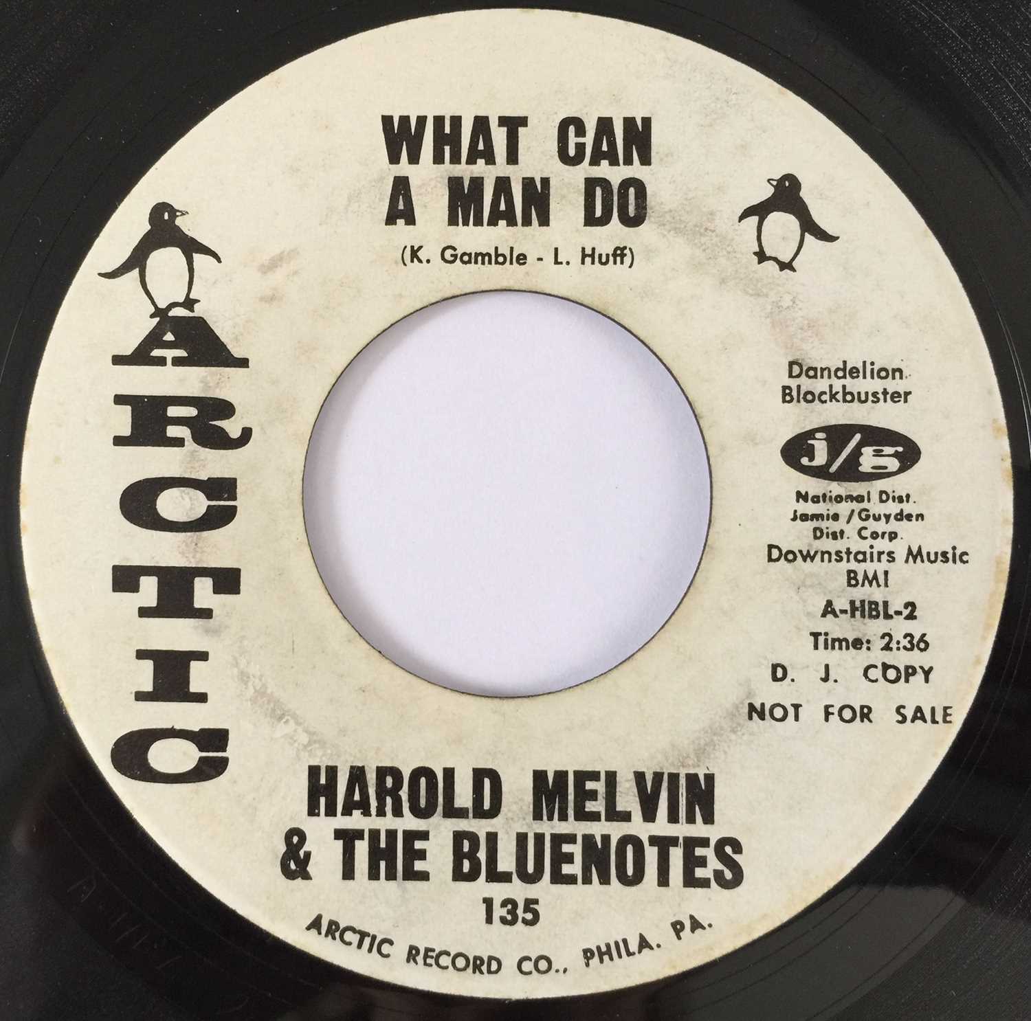 Lot 40 - HAROLD MELVIN & THE BLUENOTES - WHAT CAN A MAN DO/ GO AWAY 7" (US PROMO - ARCTIC 135)