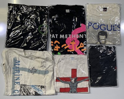 Lot 341 - SIX C 1980S/90S TOUR T-SHIRTS - PSYCHIC TV/ THE MISSION/ POGUES ETC.