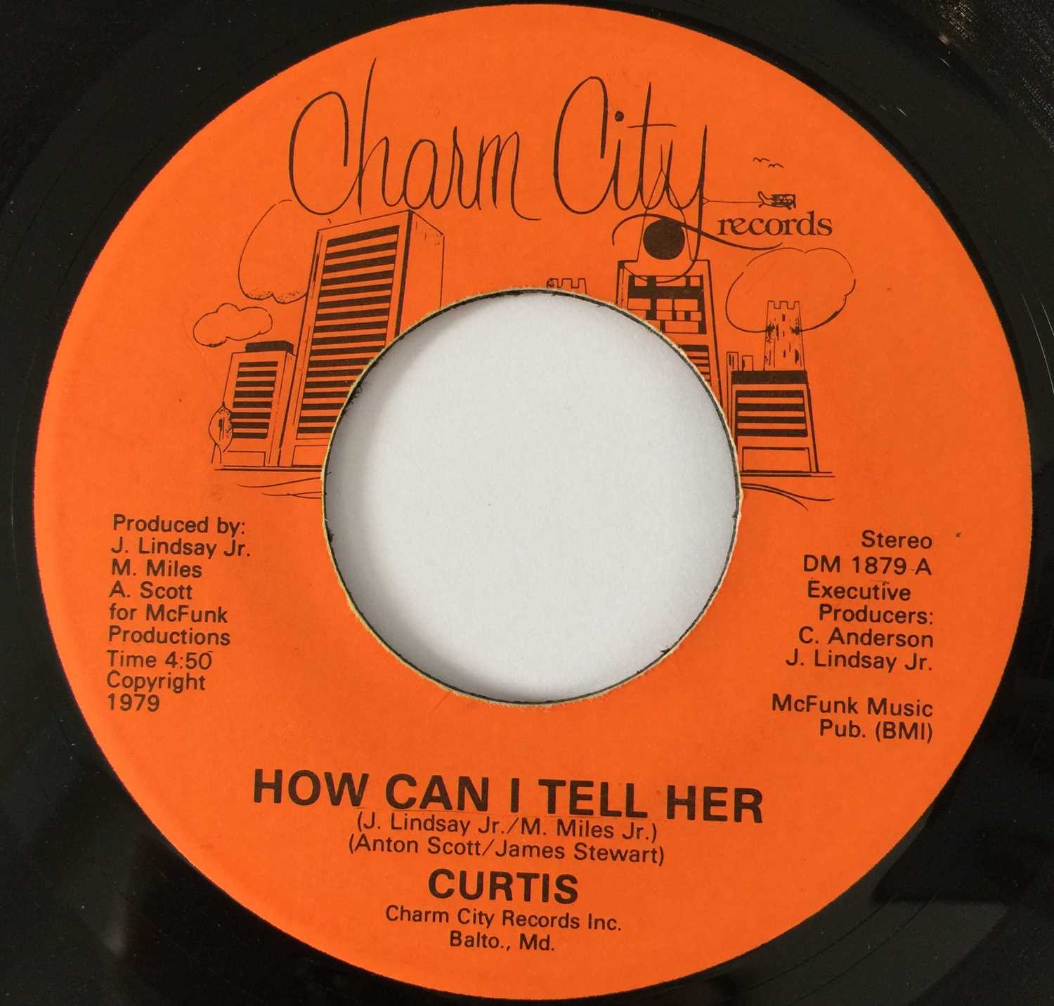 Lot 47 - CURTIS - HOW CAN I TELL HER/ I REMEMBER 7" (US SOUL - CHARM CITY RECORDS DM 1879)