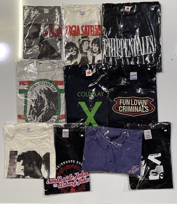 Lot 344 - 10 ASSORTED C1980S-00S TOUR T-SHIRTS - COLDPLAY / CHRIS ISSAAK / THE SOUND / GEORGE CLINTON.