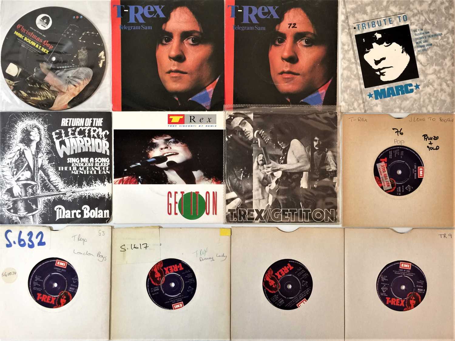 Lot 37 - T. Rex/Marc Bolan - 7" Collection