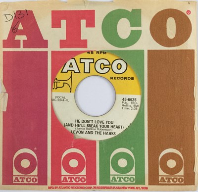 Lot 170 - LEVON AND THE HAWKS - HE DON'T LOVE YOU (AND HE'LL BREAK YOUR HEART) (ATCO RECORDS 45-6625)