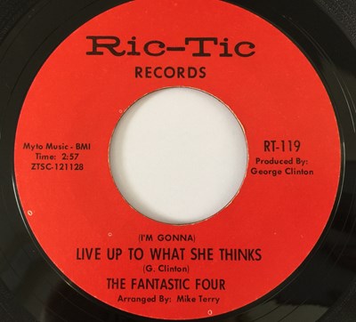 Lot 62 - THE FANTASTIC FOUR - LIVE UP TO WHAT SHE THINKS/ GIRL HAVE PITY 7" (US STYRENE - RIC-TIC RECORDS RT-119)
