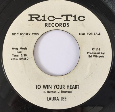 Lot 63 - LAURA LEE - TO WIN YOUR HEART/ SO WILL I 7" (US PROMO - RIC-TIC RECORDS RT-111)